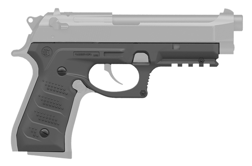 Recover Innovations INC Tactical BC2-04 Grip & Rail System Gray Polymer Picatinny for Most Beretta 92 & M9