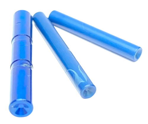 Cross Armory CRG5PSBL 3 Pin Set Dimpled Compatible w/Glock 17/19/26/34 Gen5 Blue Steel