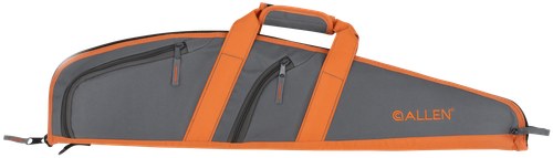 Allen 31732 Springs Compact Youth Rifle Case Fits Scoped Rifles Up To 32", Gray w/Orange Trim, Nylon Lining