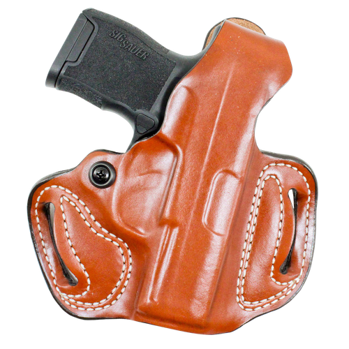 DeSantis Gunhide 085TAE1Z0 Thumb Break Mini Slide OWB Tan Leather Belt Loop Fits Glock 17/19/22 Right Hand