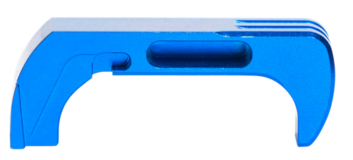 Cross Armory CRG5MCBL Mag Catch Extended Compatible w/Glock Gen4-5 Blue Anodized Aluminum