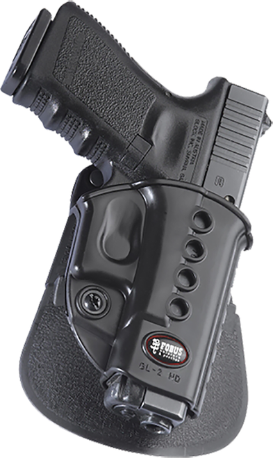Fobus GL2E2RPL Passive Retention Evolution OWB Black Polymer Roto Paddle Compatible w/Glock 17/22/32/44 Left