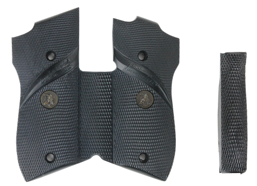 Pachmayr 03306 Signature Grip Wraparound Checkered Black Rubber with Backstrap & Finger Grooves for S&W 39