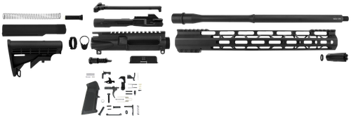 TacFire SSRK9MM16LPK AR Build Kit Sports South Exclusive 9MM Luger AR-15 Black Nitride Steel 1/2"x36