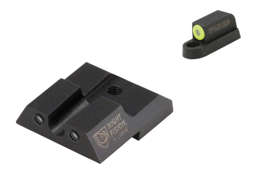 Night Fision Perfect Dot Night Sights Setw/Yellow Front + U Black Rear for Cz-usa P-07 & P-09