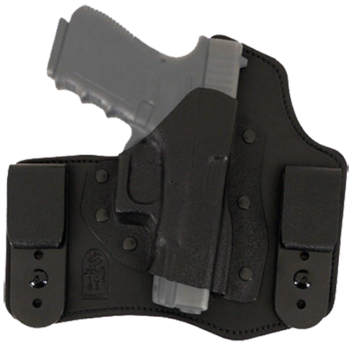 DeSantis Gunhide 105KAM9Z0 Intruder Iwb/owb Black Leather Belt Clip Fits S&W M&P Compact 9/40 3.50" Barrel