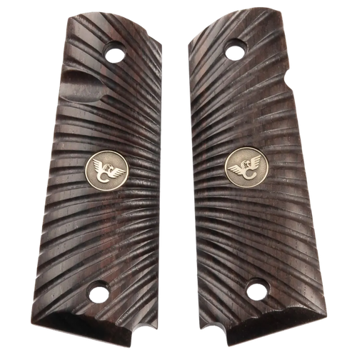 Wilson Combat 351MFS Side Panel Grips Full Size Starburst Cocobolo
