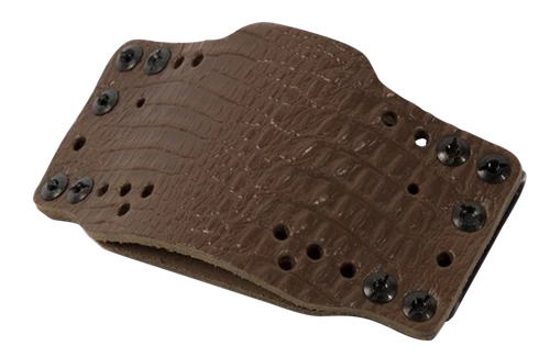 Limbsaver 12522 CrossTech Leather IWB/OWB Dark Brown Leather Belt Clip Ambidextrous