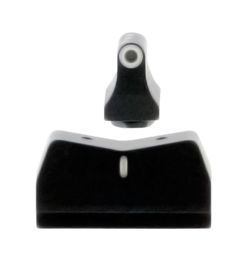 XS Sights GL0004S4 DXW Standard Dot Night Sight Set White Outline Tritium Front/Black/ White Rear/Black