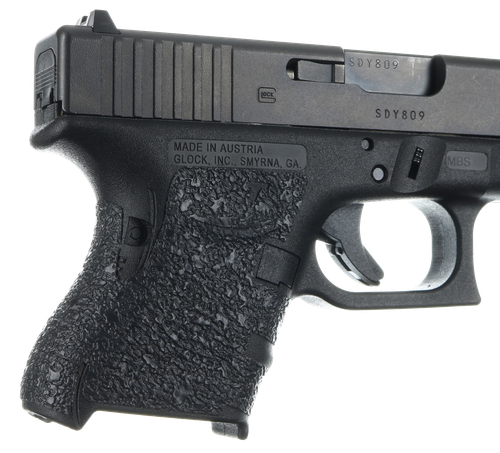 Talon Grips 116R Adhesive Grip Compatible w/Glock 26/27/28/33/39 Gen4 w/No Backstrap, Black Textured Rubber