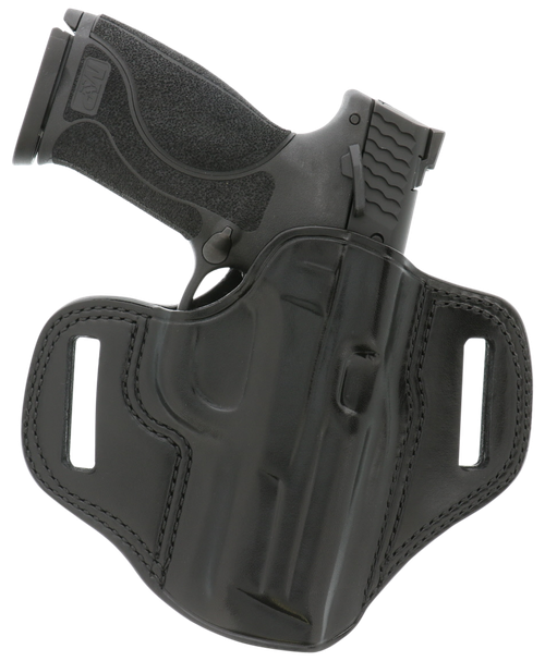 Galco CM212B Combat Master OWB Black Leather Belt Slide Fits 1911 Right Hand