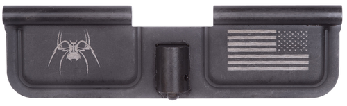 Spikes SED7010 Ejection Port Door Spider and Flag AR-15 Black Phosphate Steel