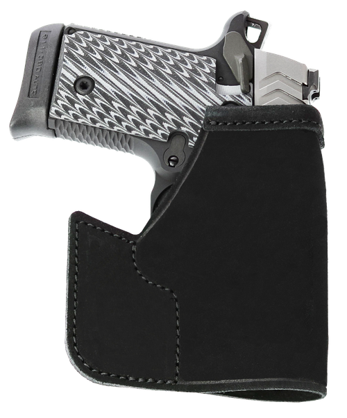 Galco PRO652B Pocket Protector Black Leather Fits S&W M&P Shield/Plus/2.0 Ambidextrous