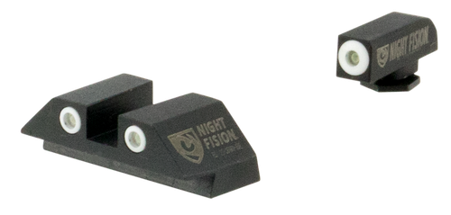 Night Fision GLK001003WGZ Tritium Night Sights For Glock Green Tritium White Outline Front Sight- Green