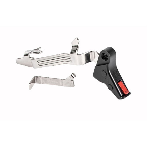 ZEV Technologies Pro Flat Face Glock Trigger Upgrade Bar Kit GEN5 Black/RED