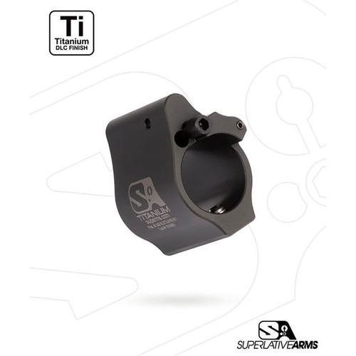 Superlative Arms AR-15 Solid Titanium Adjustable Gas Block .936'' Black