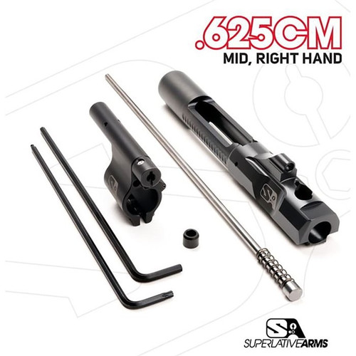 Superlative Arms AR-15 Adjustable Piston System W/ Clamp 0.625'' Block Right Hand - AR-15 Adjustable Piston