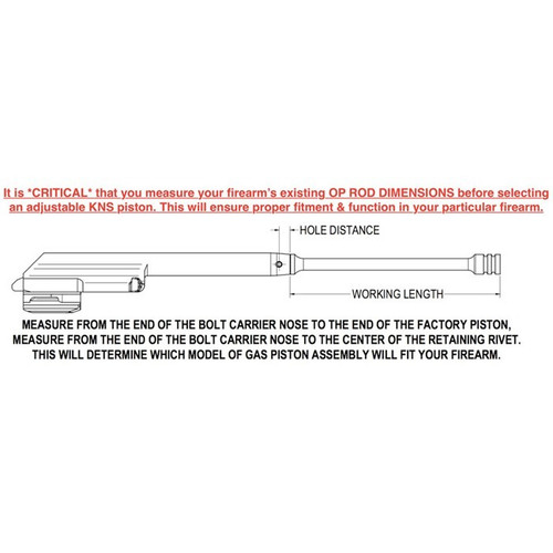 Kns Precision AK Adjustible Gas Piston - Adjustable Gas Piston System Galil Ace Riflesmall Bore