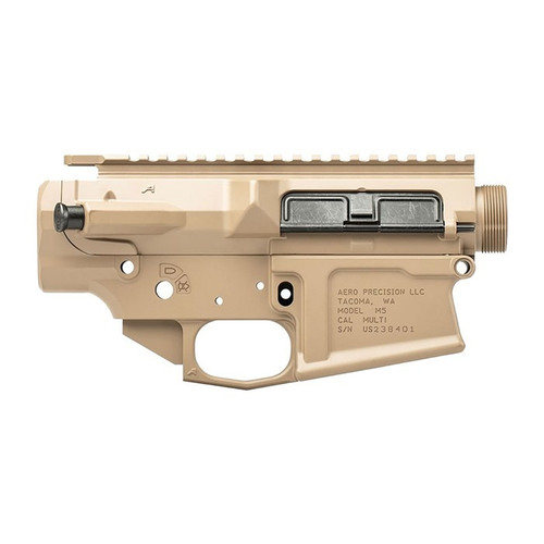 Aero Precision M5 (.308) Threaded Assembled Receiver Set FDE Cerakote