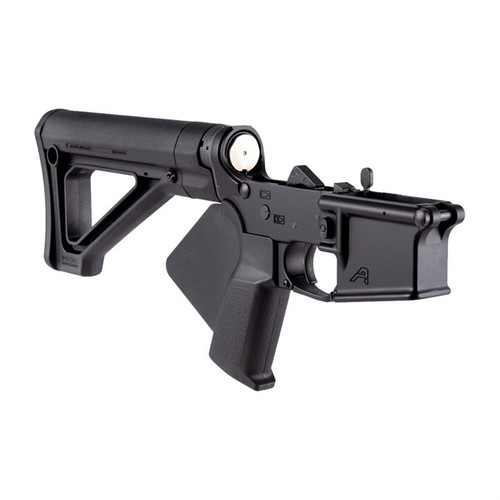 Aero Precision AR-15 Featureless Lower Receiver Complete W/ Fixed Stock - Featureless Compensator Lower W