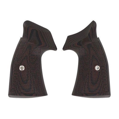 Vz Grips S&W K/l Frame Tac Diamond, Square Butt, Black Cherry
