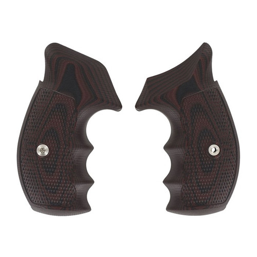 Vz Grips S&W K/l Frame Tac Diamond, Round Butt, Black Cherry