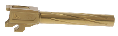 Rival Arms Match Grade 9mm Barrel for Sig P320 Full Size, 3.9" Fluted, Gold PVD