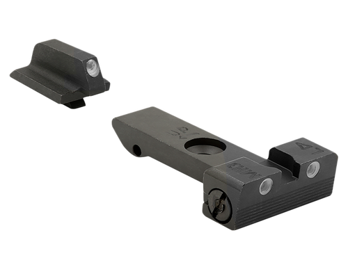 Mepro USA Meprolight USA 209963101 Tru-Dot Sight Set Green/Tritium Fits Ruger GP100, Post Mount