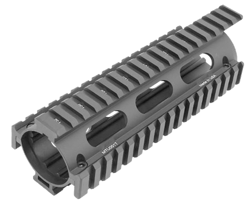 UTG Pro MTU001T Pro Quad Rail Drop-In Handguard Extended Black Anodized Aluminum Picatinny Rail AR-15 Carbine