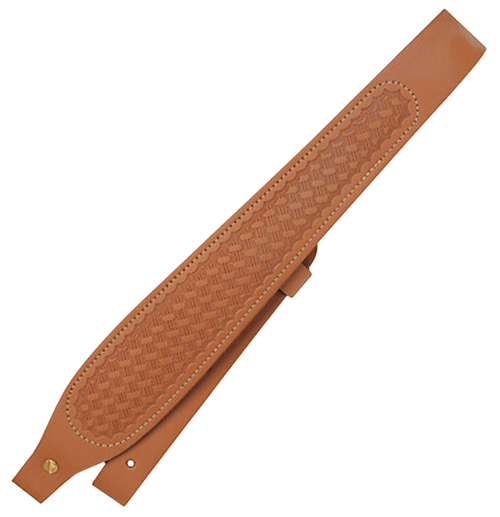Butler Creek 26412 Cobra Rifle/Shotgun Sling Basket Weave Brown Leather w/Suede Lining 1" Wide