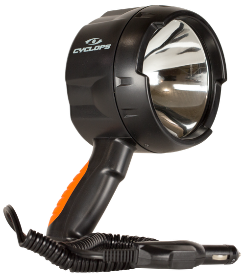 Cyclops CYCHS140012V Spotlight 12V Direct 1400 Lumens White Halogen Black Polymer 450 Meters