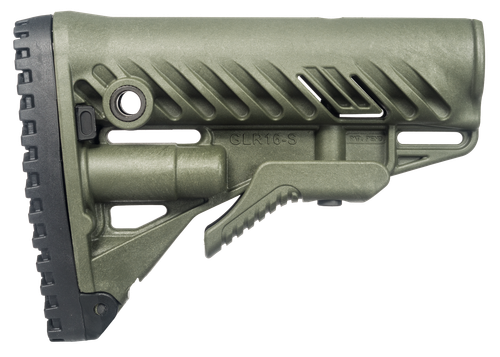 FAB Defense (usiq) Defense FXGLR16G GLR-16 Buttstock for AR-15/ M16/ M4 OD Green Polymer