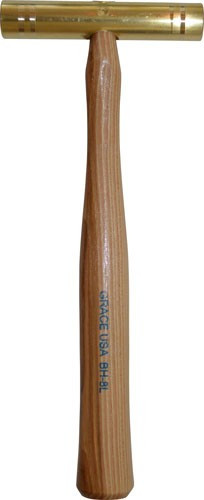 Grace USA Gunsmith's Brass Hammer - Brass Hammer Wide 8OZ