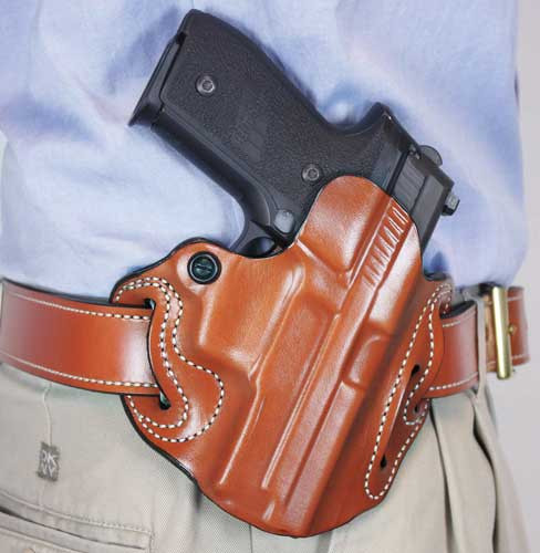 DeSantis RH OWB Leather Ruger 57 Tan<desantis Speed Scabbard Holstr