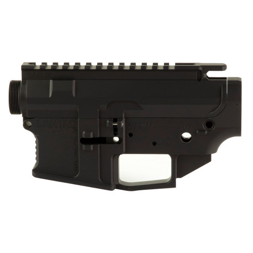 LanTac USA LLC Raven Billet AR-15 Receiver Set, Anodized Finish, Black, Includes Upper and Lower Stripped