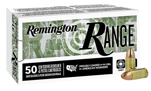 Remington Range 9mm Luger Ammo - 115 Grain | FMJ | 50rd Box