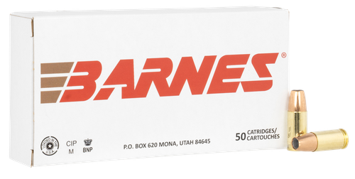 Barnes 9mm Luger Ammo - 124 Grain | JHP | 50rd Box