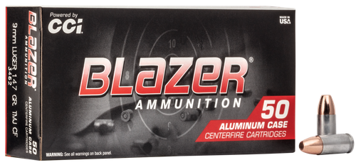 CCI Blazer Clean-Fire 9mm Luger Ammo - 147 Grain | TMJ | 50rd Box