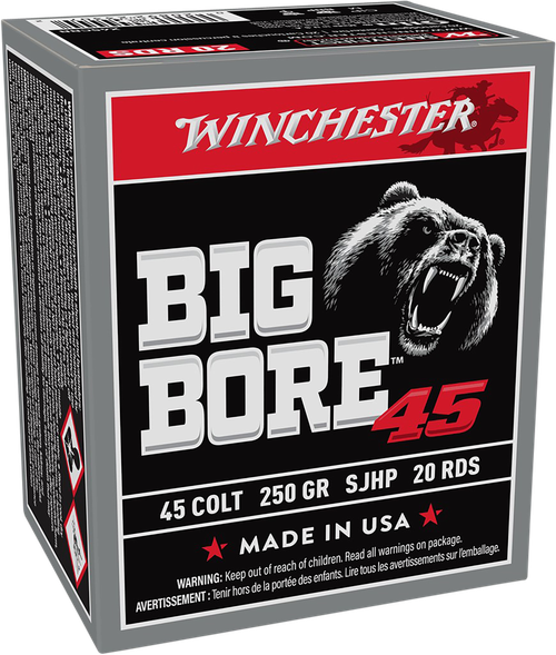 Winchester 45 Colt Ammo - 250 Grain | JHP | 20rd Box