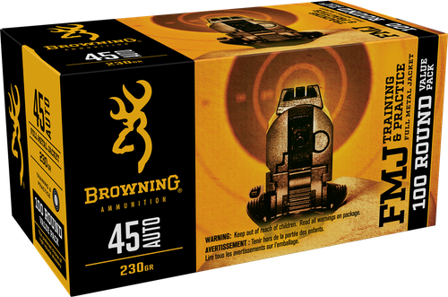 Browning FMJ Value Pack 45 ACP Ammo - 230 Grain | FMJ | 100rd Box