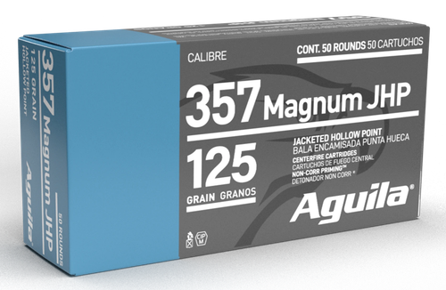 Aguila 357 Mag Ammo - 125 Grain | JHP | 50rd Box