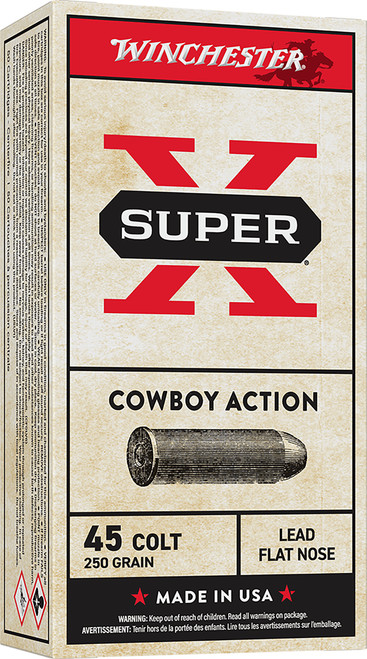 Winchester Super X Cowboy Action 45 Colt Ammo - 250 Grain | Lead | 50rd Box