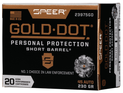 Speer 45 ACP Ammo - 230 Grain | JHP | 20rd Box