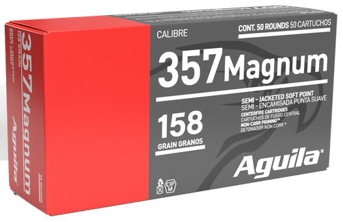 Aguila 357 Mag Ammo - 158 Grain | JSP | 50rd Box
