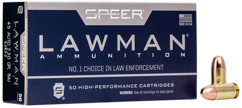Speer Lawman 45 ACP Ammo - 230 Grain | TMJ | 50rd Box