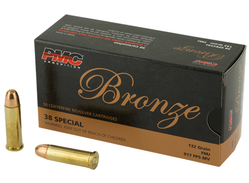 PMC Bronze 38 Special Ammo - 132 Grain | FMJ | 50rd Box