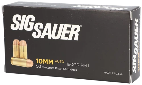 SIG Sauer Elite Ball 10mm Ammo - 180 Grain | FMJ | 50rd Box