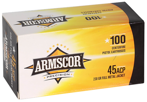 Armscor Precision Value Pack 45 ACP Ammo - 230 Grain | FMJ | 100rd Box