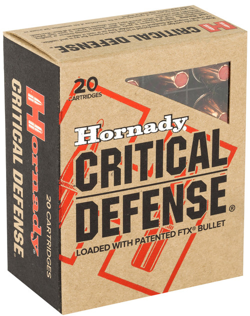 Hornady Critical Defense 45 ACP Ammo - 185 Grain | JHP | 20rd Box
