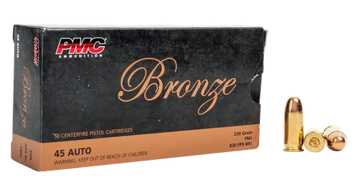 PMC Bronze 45 ACP Ammo - 230 Grain | FMJ | 50rd Box
